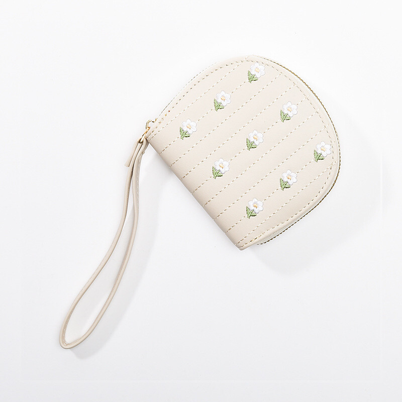 生理用ナプキンバッグ ポーチ財布 生理用ナプキンポーチ 財布ポーチ ホルダーマネーポーチ チューリップ刺繍財布 ジュエリーポーチ 小さな財布 トラベルコインポーチ 化粧品キャリーバ