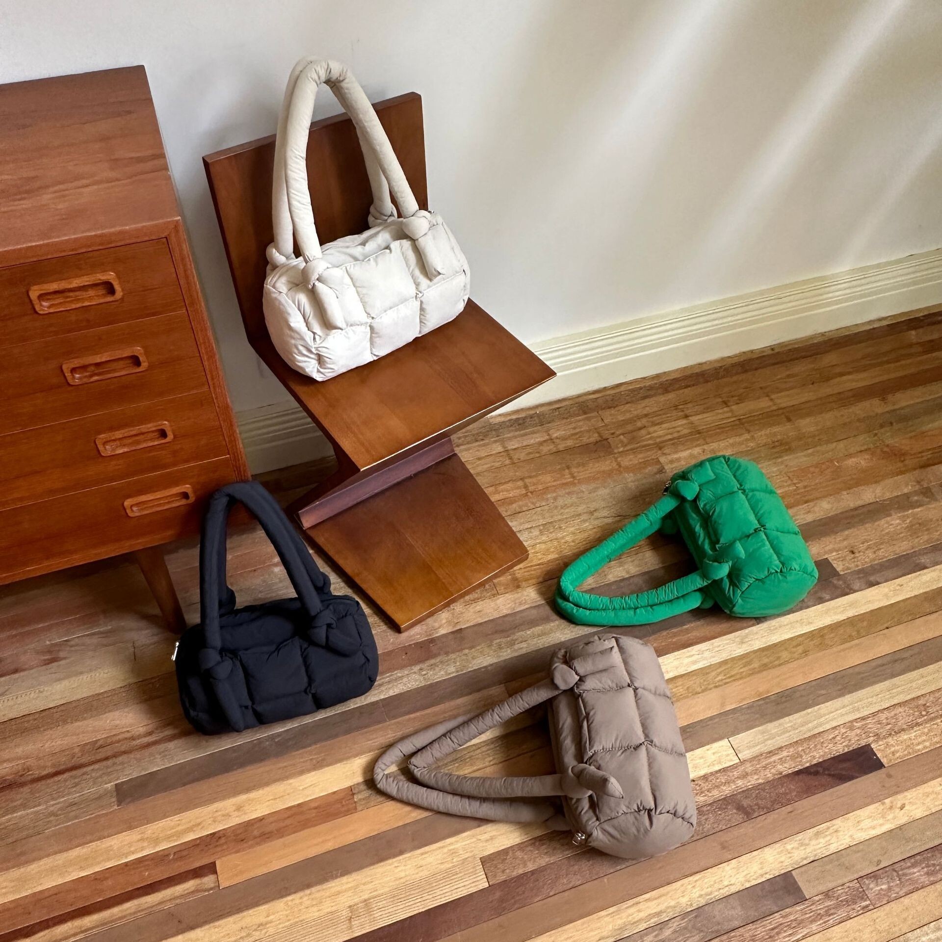 多用途ハンドバッグトートショルダーバッグ女の子女性スクールバッグナイロンバッグキルティング