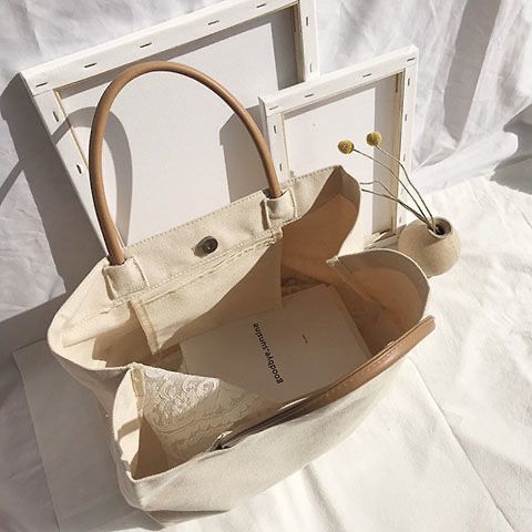 ショッピングバッグ　エコバッグ　綿バッグ　簡単目