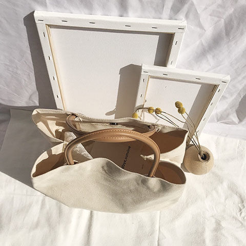 ショッピングバッグ　エコバッグ　綿バッグ　簡単目