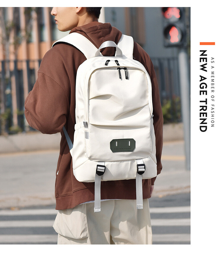 新品　リュックサック　バックパック　大容量　カジュアル　学生バッグ　配色　切替　