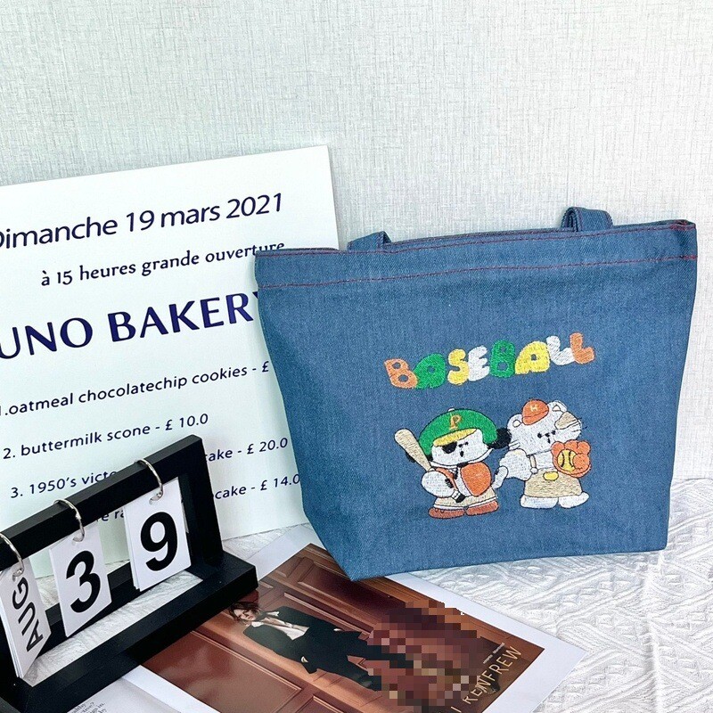 中国バッグメーカー　青島　カバン生産製作製造工場　小物入れ　収納袋　デニムバッグ　多機能