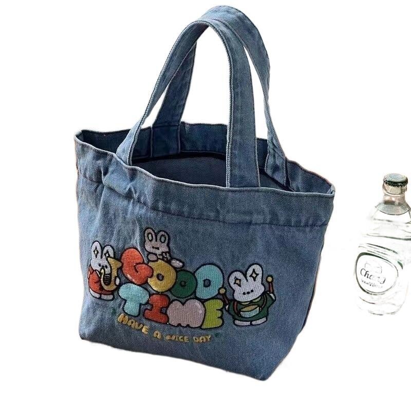 中国バッグメーカー　青島　カバン生産製作製造工場　小物入れ　収納袋　デニムバッグ　多機能