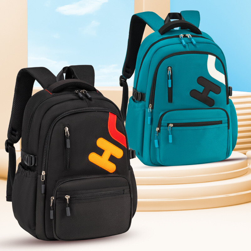 学生バックパック　大容量　プリント　防水　リュックサック