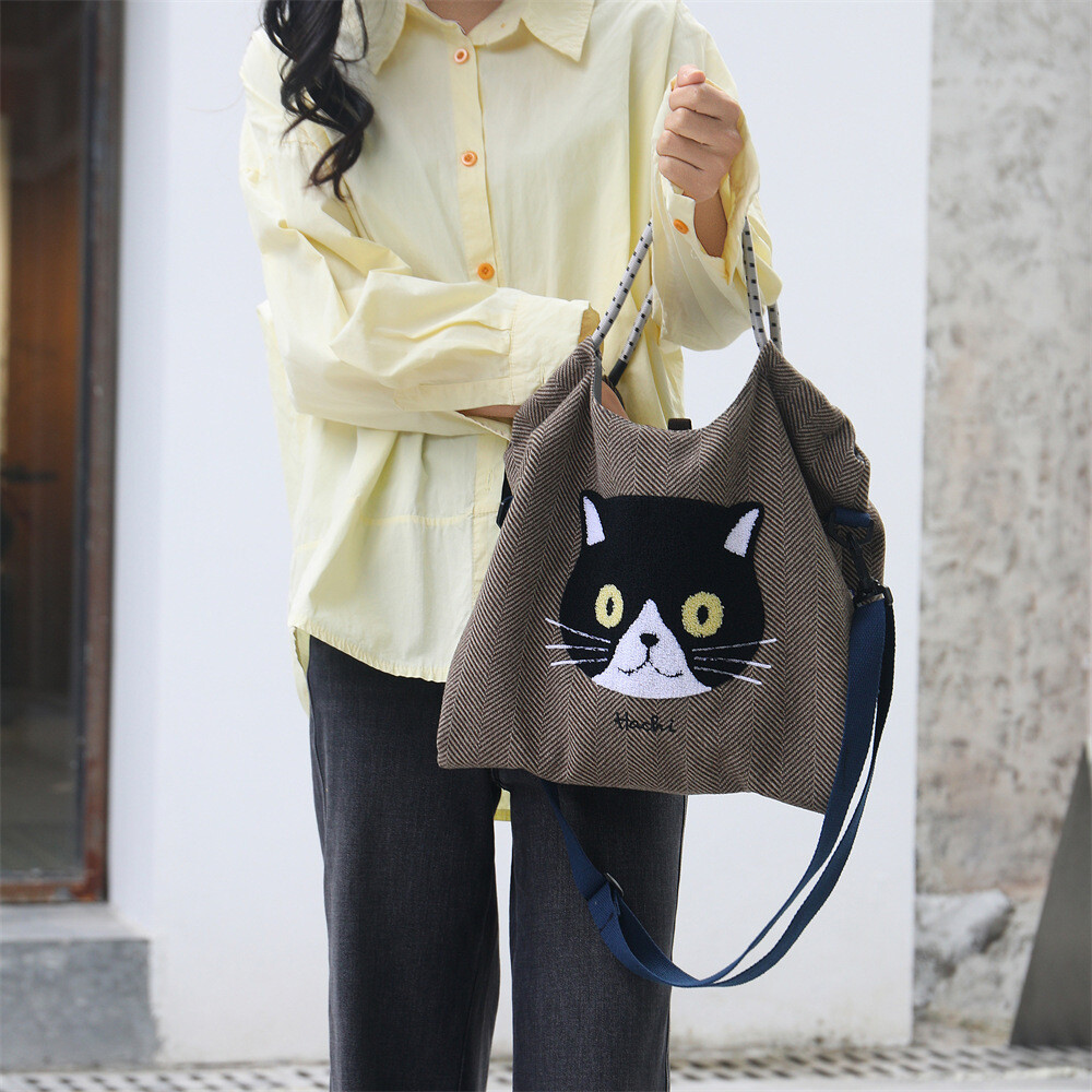 2025SS　夏　大容量　布製　ハンドバッグ　OEM　オリジナルバッグ　製作　鞄　ワンショルダーバッグ