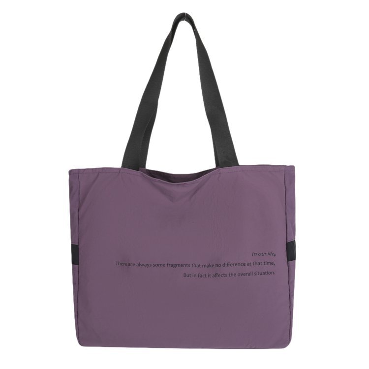 文字プリント　防水　手提げバッグ　ユニセックス　男女問わず　大容量　通勤　カジュアル