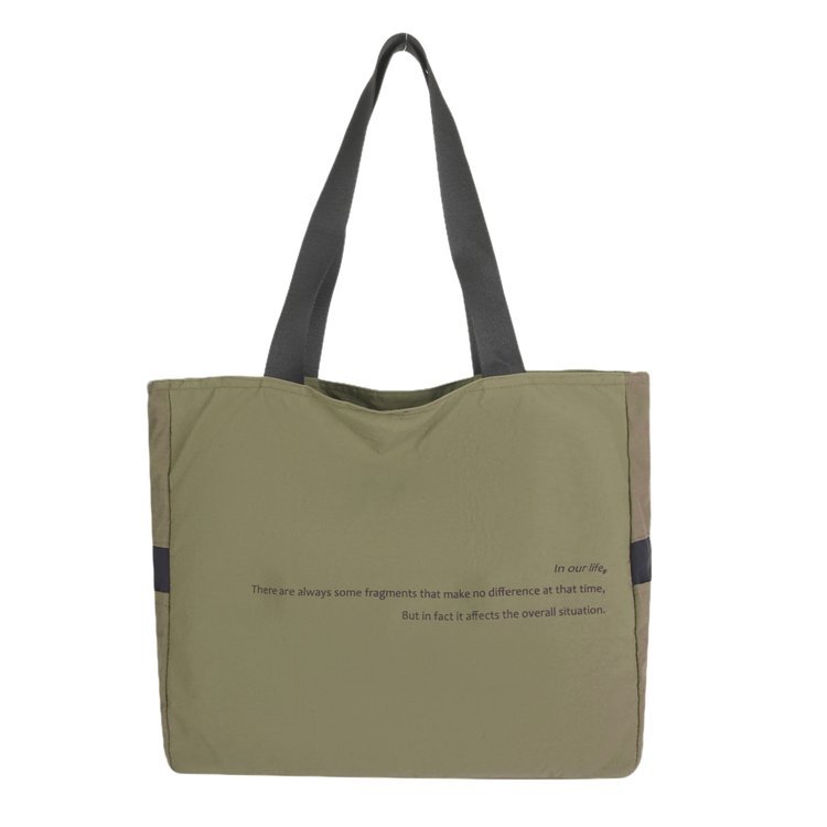 文字プリント　防水　手提げバッグ　ユニセックス　男女問わず　大容量　通勤　カジュアル