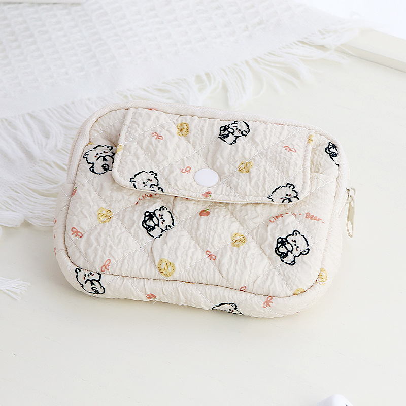 可愛い　小花総柄　多機能　収納袋　整理　小物入れ　バッグ