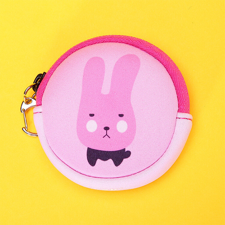 OEM　ODM生産　ファスナー　丸み　小銭入れ　プレゼント　ギフト　小物入れ　ネオプレーン　収納袋　収納バッグ