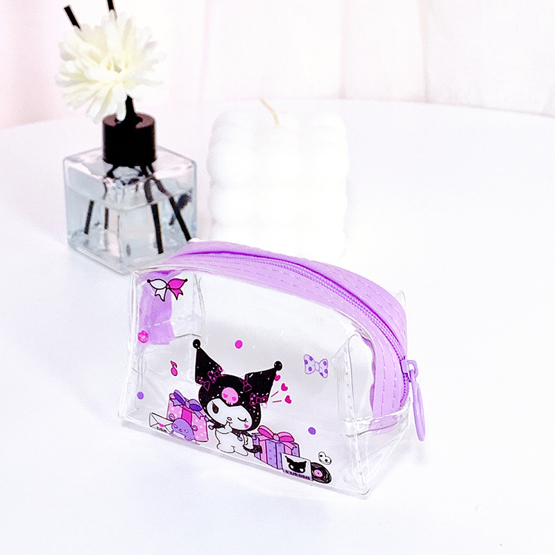 透明　高品質　PVC収納バッグ　ゼリーバッグ　小物入れ　防水　夏　oem　KUROMI