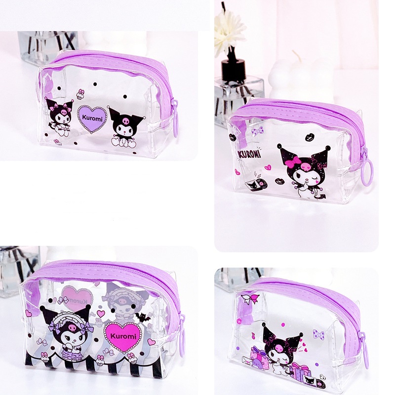 透明　高品質　PVC収納バッグ　ゼリーバッグ　小物入れ　防水　夏　oem　KUROMI