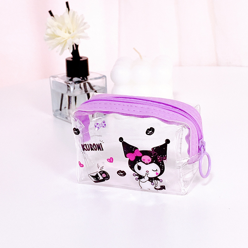 透明　高品質　PVC収納バッグ　ゼリーバッグ　小物入れ　防水　夏　oem　KUROMI
