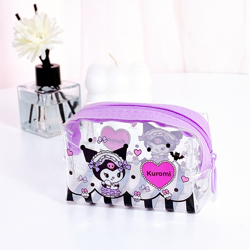 透明　高品質　PVC収納バッグ　ゼリーバッグ　小物入れ　防水　夏　oem　KUROMI