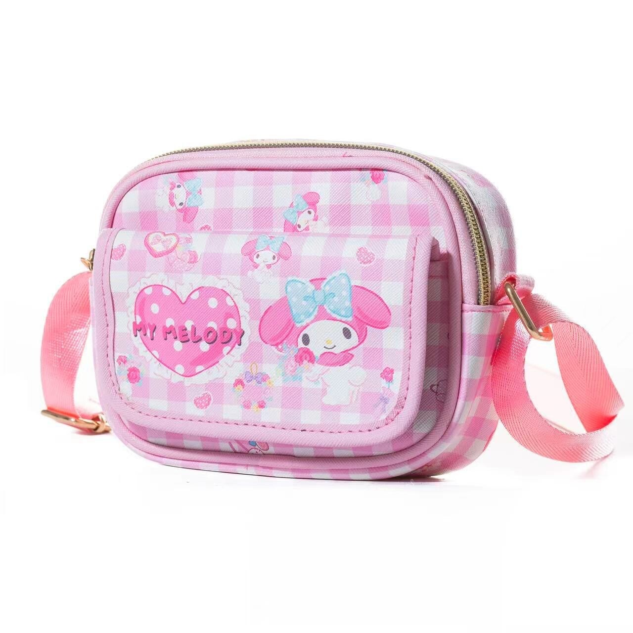 KUROMI　可愛い　斜め掛け　子供　クロスボディ　バッグ　収納バッグ　小物売れバッグ