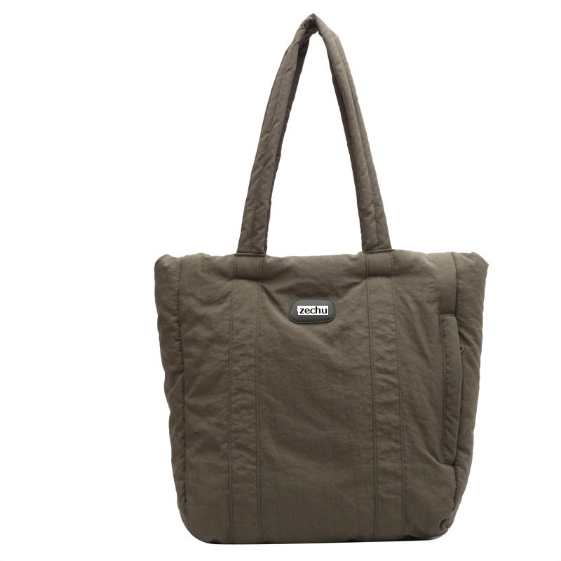 カジュアル　手提げバッグ　2025新作　綿入り　トートバッグ　oem　バッグ製造工場　中国　高品質　