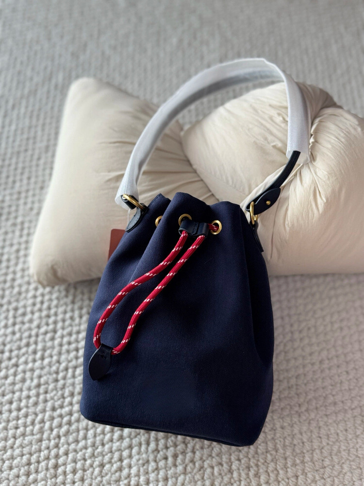 2025帆布コンパクトバケットバッグ