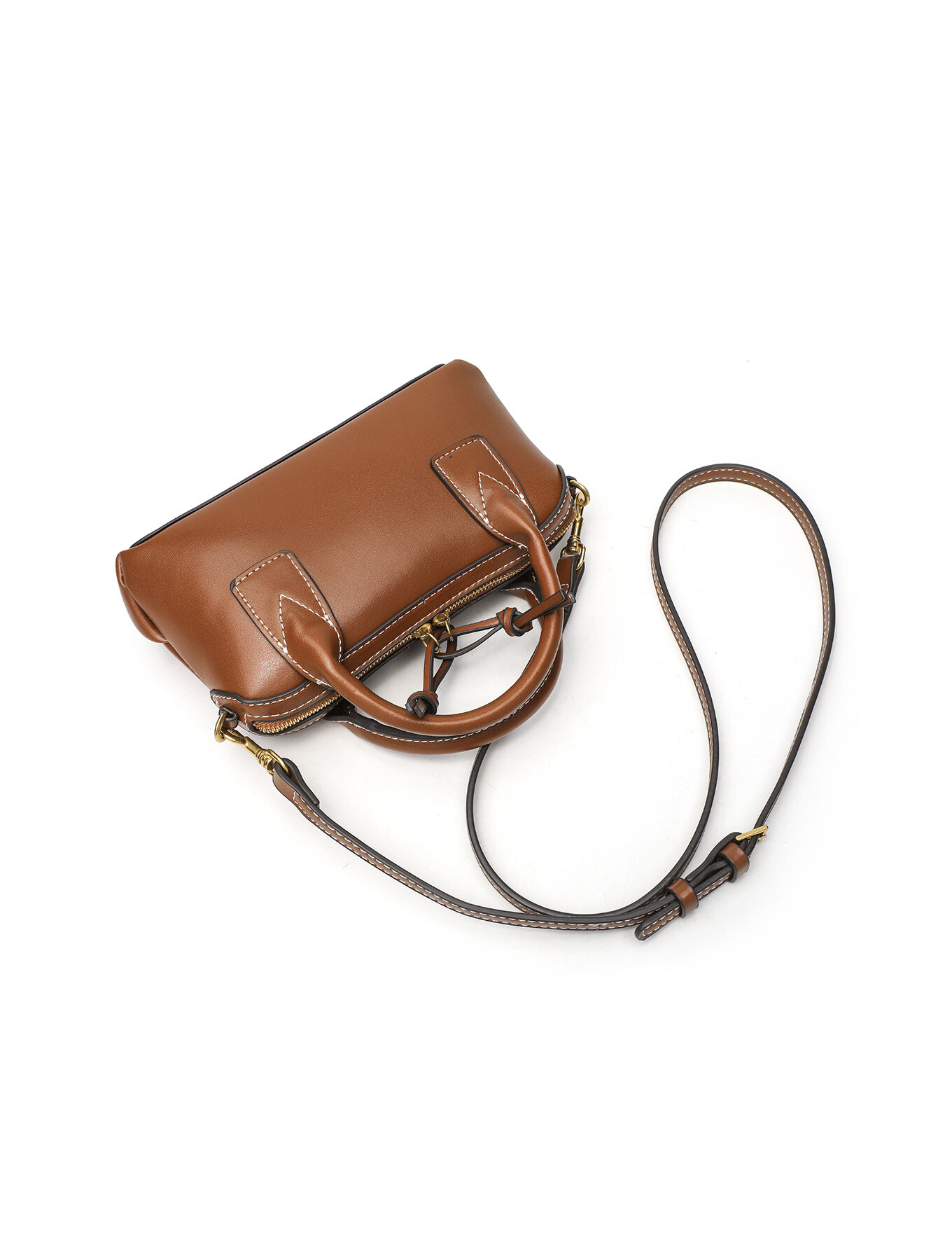 レディースバッグ マイクロトレンド ボウリングバッグ シンプルで多様にコーディネートできる おしゃれで高級感のある斜め掛け/手提げバッグ