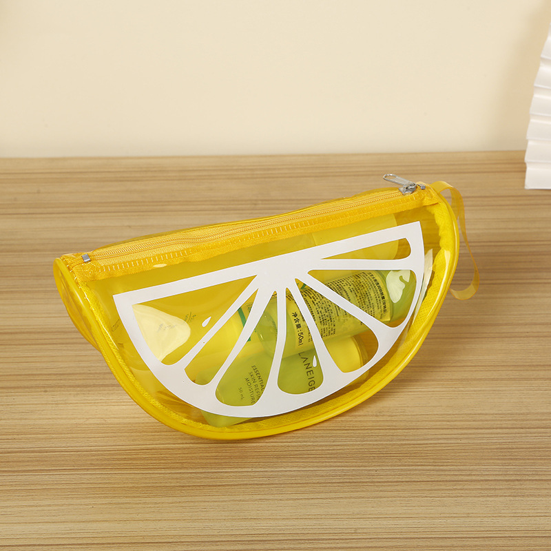 創意的 日韓スタイル PVC透明 化粧ポーチ 防水ジップ 付き 洗面ポーチ