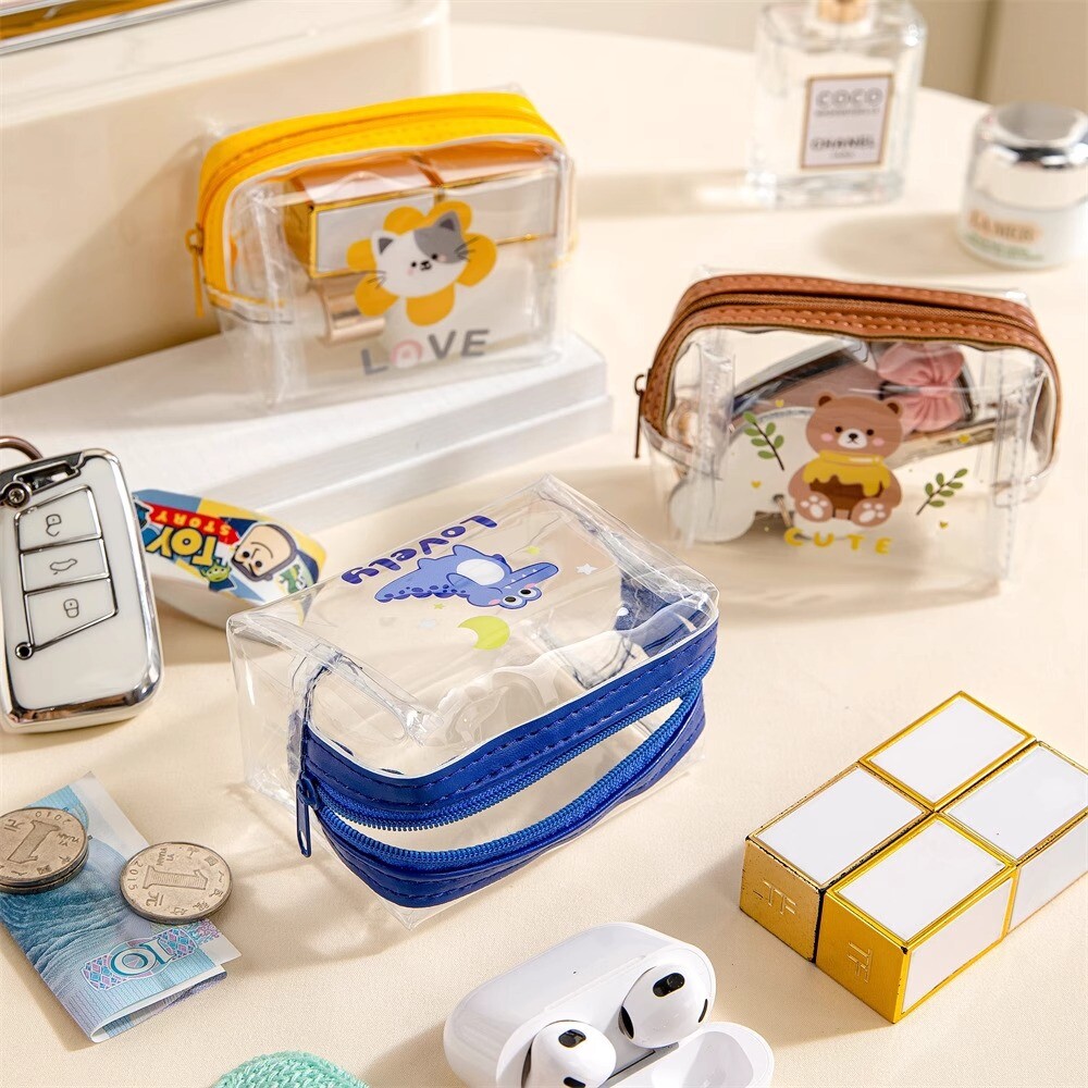 PVCキャラクター コインケース / カード入れ 便携 可愛い コイン収納袋 カスタマイズ可能 ミニ小銭入れ