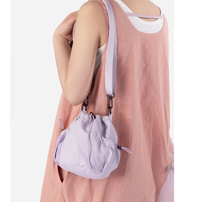 ミニ ショルダーバッグ 2025新作 マルチウェア ドロストリング バケットバッグ アウトドア 旅行 コンパクト