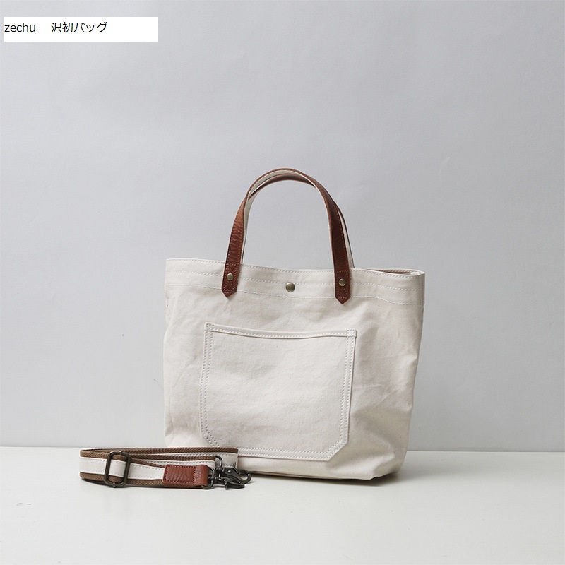 オリジナル 帆布トートバッグ 韓国風インスタ映えを意識したシンプルなマルチショルダーバッグ