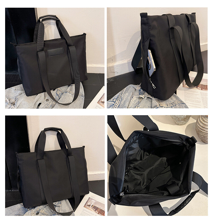 2025年 ソリッド カジュアル ショルダーバッグ 女性用 おしゃれ 通勤 シンプル PCバッグ 手持ち トートバッグ トレンド ビジネス向け