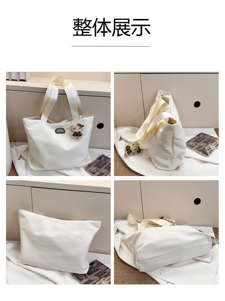 無地 カジュアル トートバッグ コーディネートやすい 女子 ショルダーバッグ ins風 大容量 学生 手提げ 通学通勤 レディースバッグ