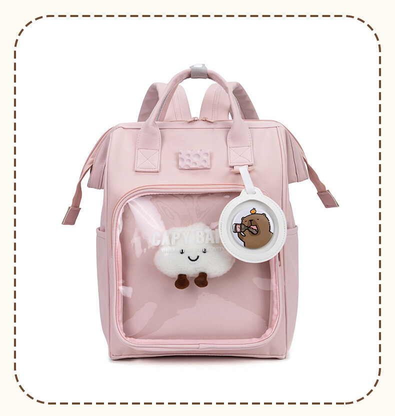 オリジナル 痛バッグ ママバッグ 大容量 帆布 リュック 通学 二次元