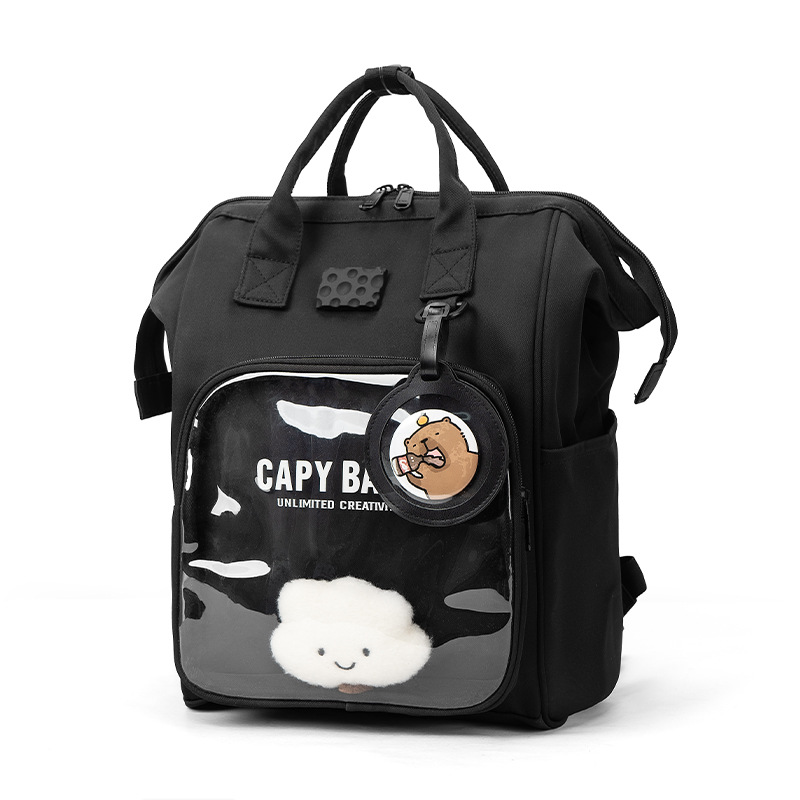 オリジナル 痛バッグ ママバッグ 大容量 帆布 リュック 通学 二次元