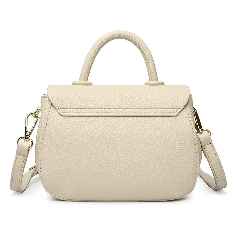 2026年新作純色シンプルデザインの女性用バッグ、ソフトレザー風素材、斜め掛け/韓国風/大容量/ハンドバッグ/ショルダーバッグ
