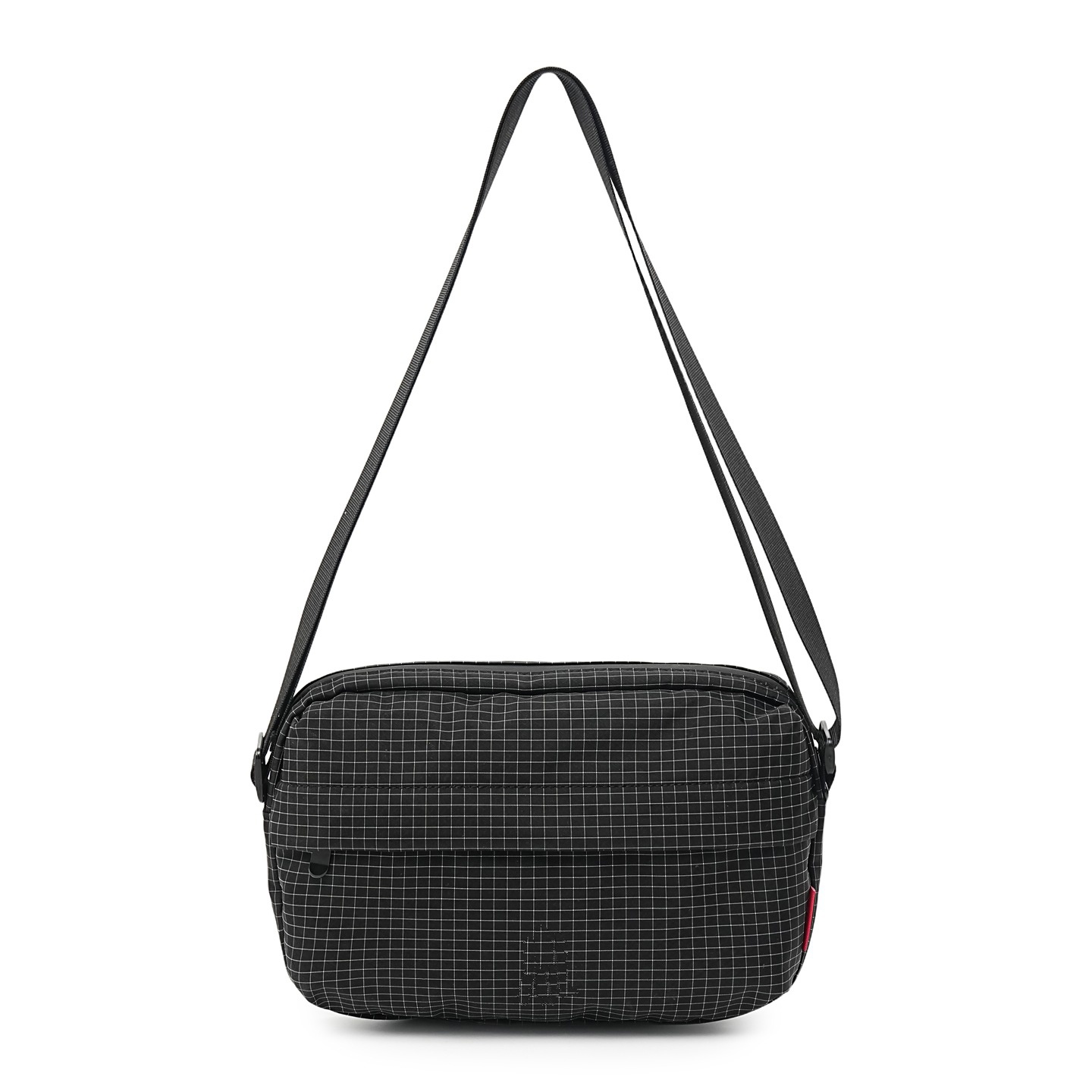 2026年秋冬新作　大容量ファッショナブルカジュアルショルダーバッグ　チェックニット素材　斜め掛け可能　マルチシーン対応通勤バッグ