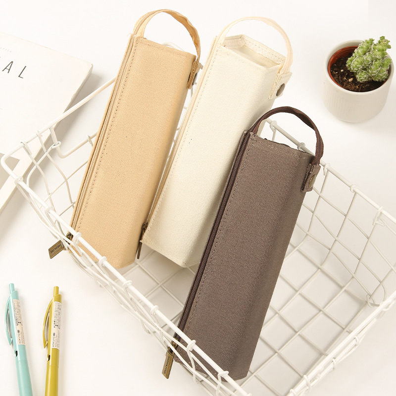 シンプルデザイン 大容量 筆入れ 学生用 文具ケース　鉛筆袋