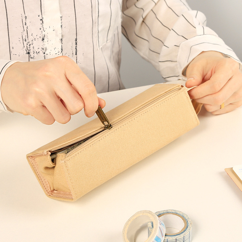 シンプルデザイン 大容量 筆入れ 学生用 文具ケース　鉛筆袋