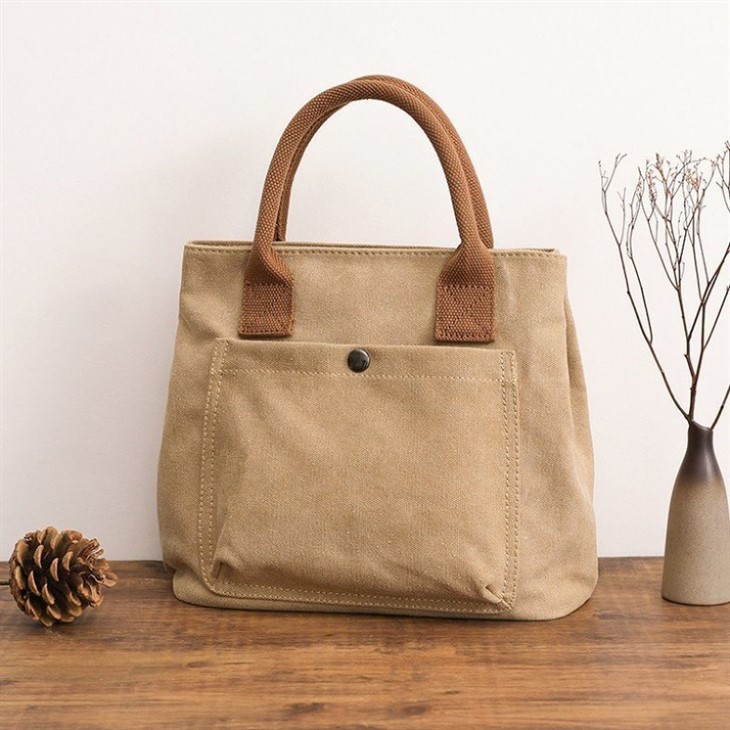 ートバッグ レディース キャンバス 仕切り ミニトート 小さめ ハンドバッグ ミニバッグ おしゃれ かわいい 軽量 散歩 お買い物 旅行 通勤 男女兼用