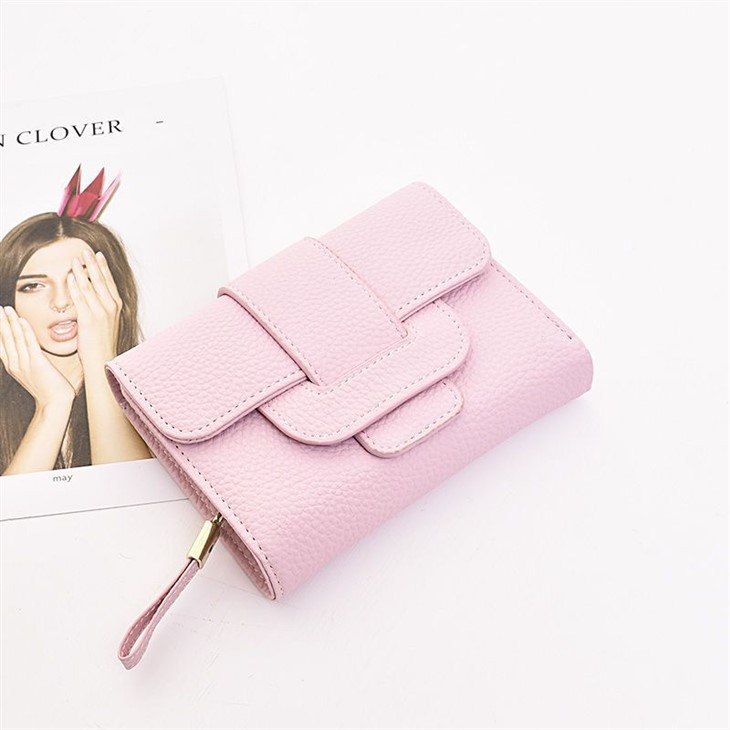 三つ折りショット財布レディース