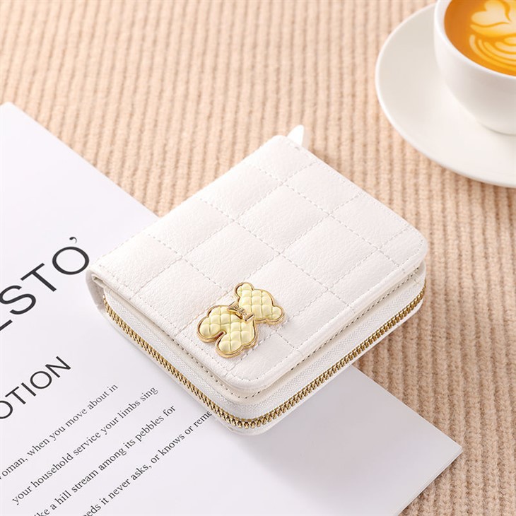 ショット財布ミニ財布レディースファスナー二つ折り