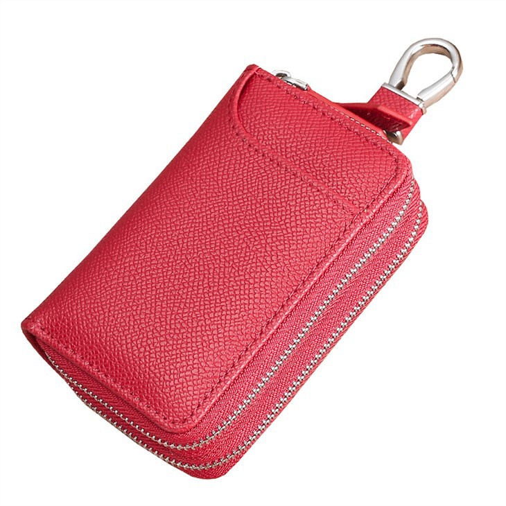 キーケース キーポーチ 小銭入れ 小物入れ スマートキーケース 2個収納 ファスナー