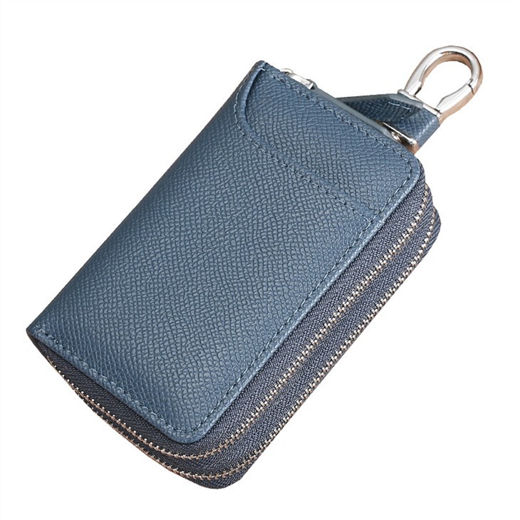 キーケース キーポーチ 小銭入れ 小物入れ スマートキーケース 2個収納 ファスナー