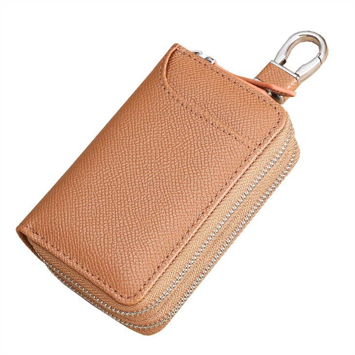 キーケース キーポーチ 小銭入れ 小物入れ スマートキーケース 2個収納 ファスナー