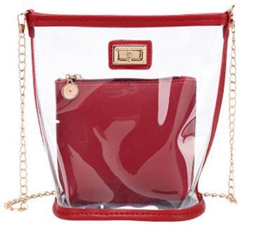 夏新作透明ｐｖｃショルダーバッグ欧米風人気大容量バケットバッグ