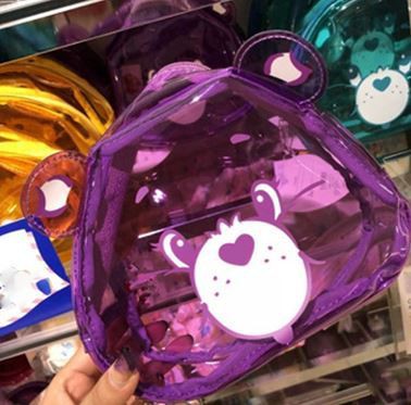 可愛い日本少女風収納バッグ透明pvc化粧ポーチ