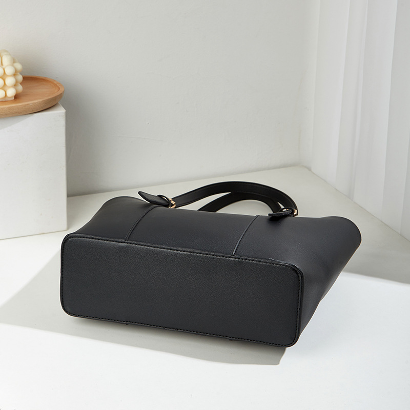 トートバッグ レディース ハンドバッグ 無地 PU A4 肩掛け バッグ 通勤