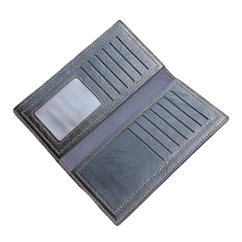 財布 メンズ 長財布 大容量 薄い カード16枚 本革 ウォレット 小銭入れ サイフ シンプル  無地 男性 おしゃれ 紳士 ビジネス ブラック/ブラウン