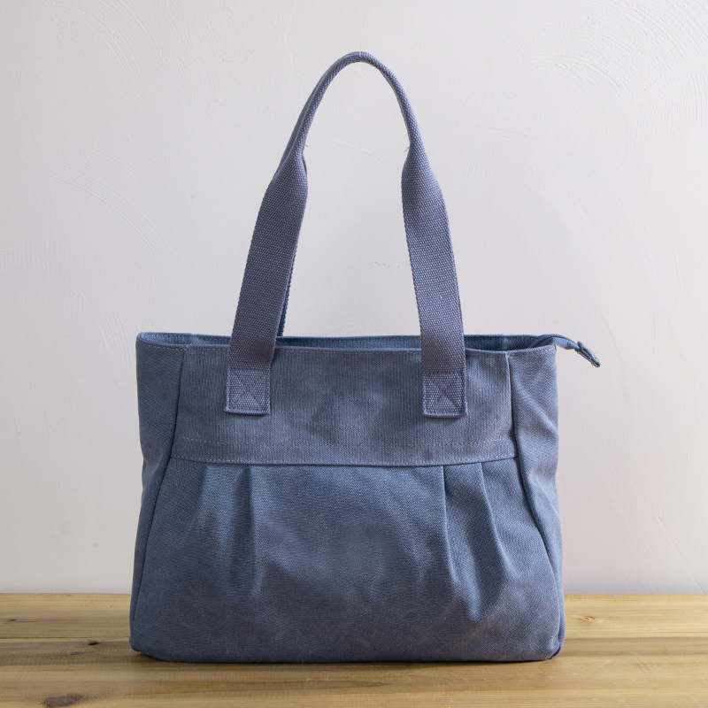 トートバッグ　帆布　レディースハンドバッグ　エレガントなデザイン　知的　手提げ　ショルダ-