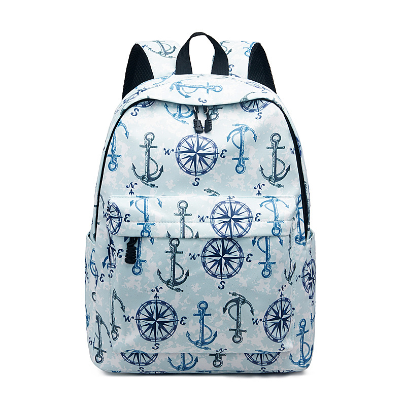 リュックサック　バックパック　カラフルプリント　学生　カジュアル　通学　塾通い