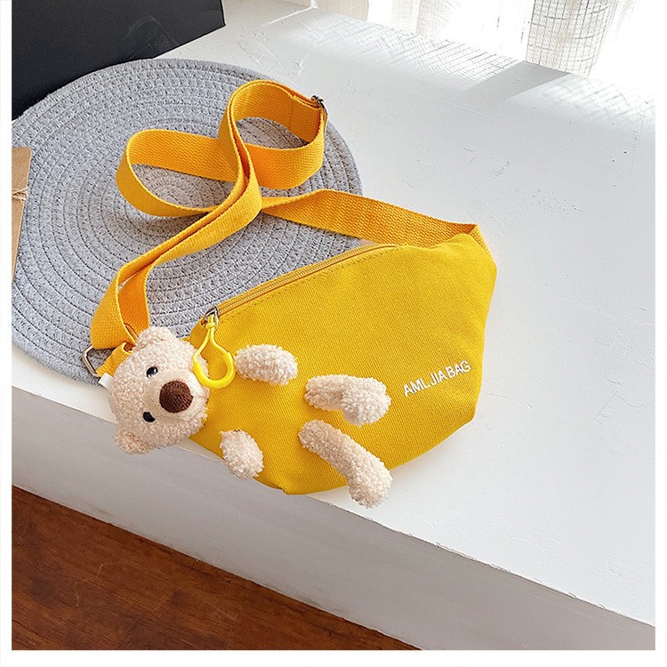 可愛い　ボディバッグ　収納バッグ　便利　キャンバス　子供にも