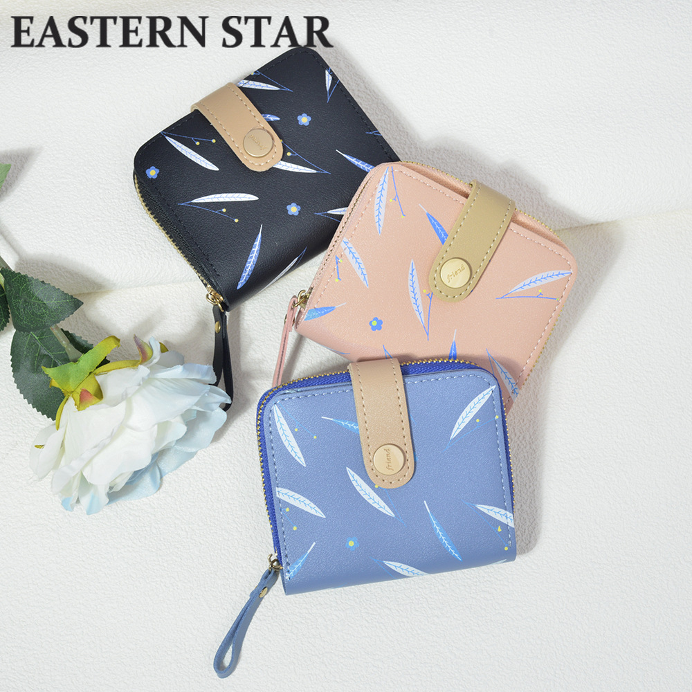 カード入れ　短い　財布　レディース　ミニウォレット　可愛い　総柄財布