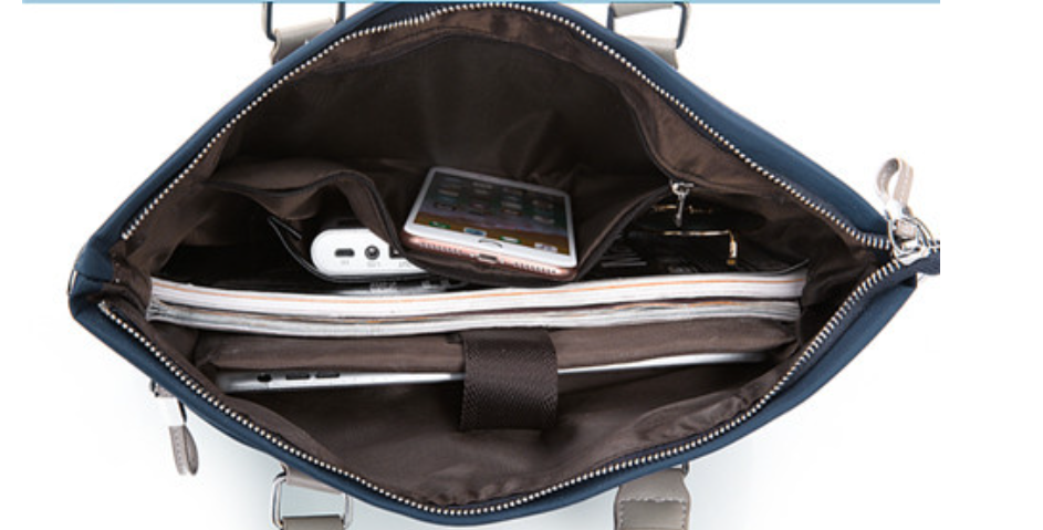  防水　オックスフォード素材　横持ち　メンズ　ビジネスバッグ　パソコンバッグ　手持ち　斜め掛け　2way