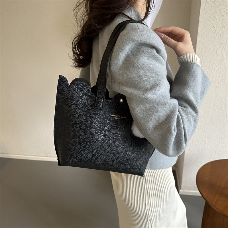 花縁　トートバッグ　レディース　手提げバッグ　ファッション　シボ柄