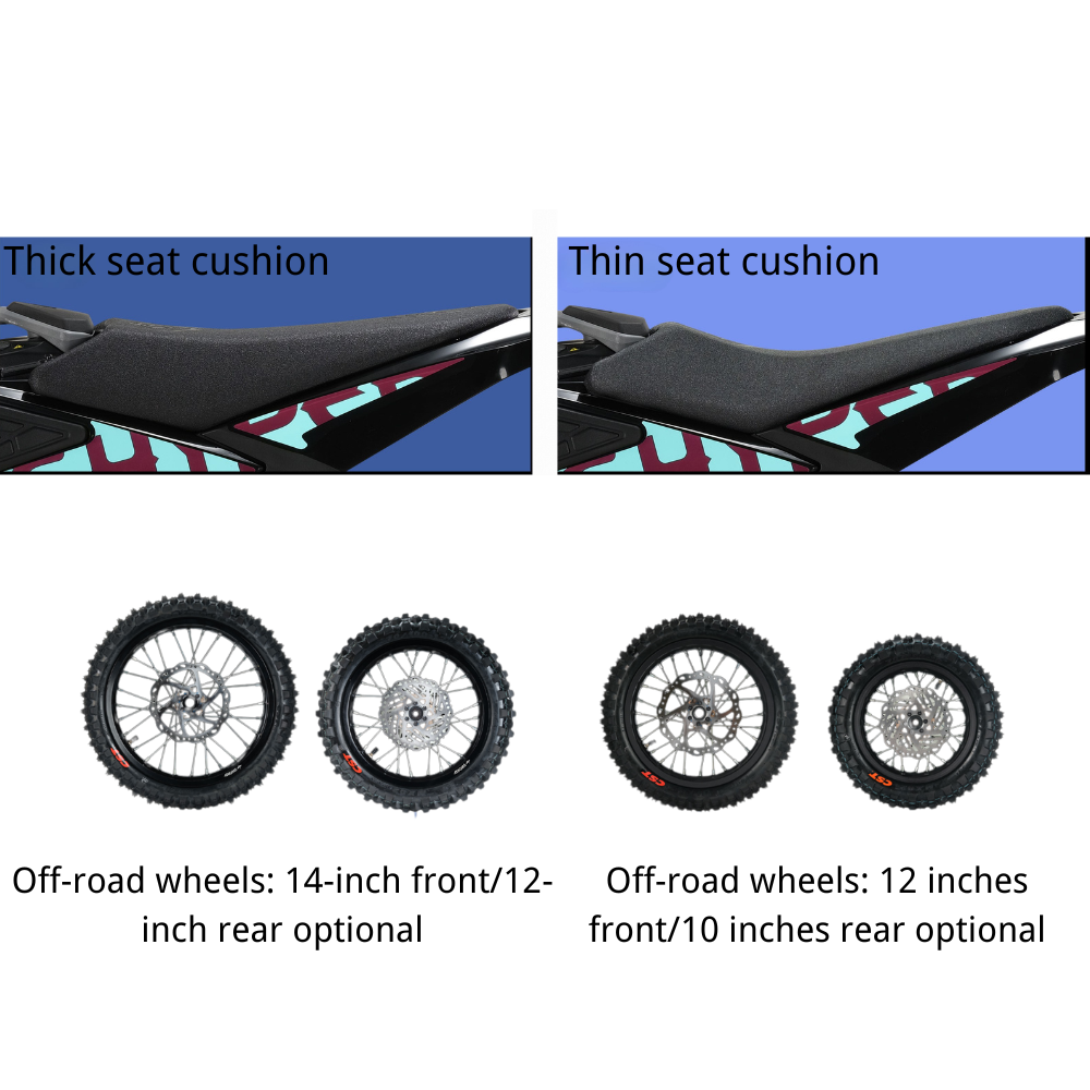 Lightweight Electric Off-Road Bike - Max Speed 35km/h, 50.4v Lithium